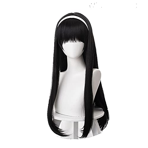 Identity V Kawakami Tomie Cosplay Wig with Long Black Hair Dream Witch Hair Heat-resistant Fiber Hair + Wig Cap Party von RUIRUICOS