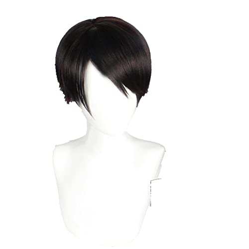 Identity V Naib Subedar Short Black Wig Cosplay Costume Halloween Costume Synthetic Hair Wigs For Men High Temperature Fiber von RUIRUICOS