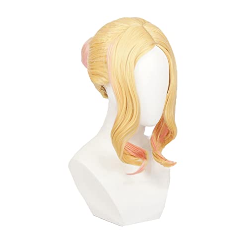 Marin Kitagawa Wig Anime My Dress Up Darling Cosplay Wig With Buns Mixed Color Coiffured Heat Resistant Women Cosplay Wigs von RUIRUICOS