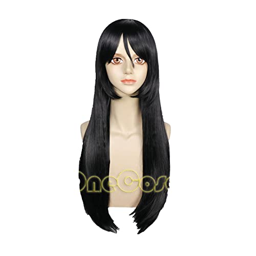 Movie Jujutsu Kaisen Orimoto Rika Cosplay Wig Long Black Hair Heat Resistant Fiber Hair + Wig Cap Halloween Party Girls von RUIRUICOS