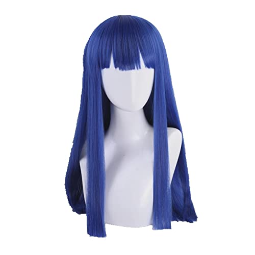 New POP TEAM EPIC Cosplay Wig Costume Play Wigs Yellow Blue Pop Pipi Halloween Costumes Hair OneSize Blue von RUIRUICOS