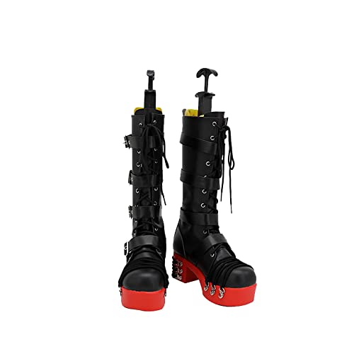 RUIRUICOS Dead or Alive Marie Rose Cosplay PU Leather High Heel Boot Shoes Halloween Cosplay Prop Custom Made 35 FemaleSize von RUIRUICOS