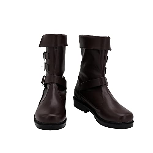 RUIRUICOS Final Fantasy Aerith Gainsborough Cosplay Boots High Heel PU Leather Shoes Halloween Cosplay Prop Custom Made 40 FemaleSize von RUIRUICOS