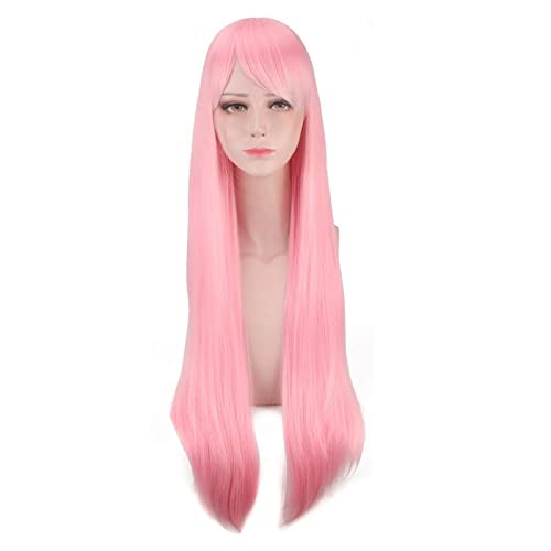Re zero Ram Rem Cosplay Wig Synthetic Hair Life In A Different World From Zero Halloween Costume Blue Pink Wigs For Women OneSize pinkwiglong von RUIRUICOS