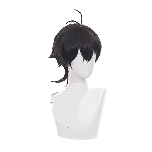 SK8 the Infinity Chinen Miya Black Short Wig Cosplay Costume SK Eight Heat Resistant Synthetic Hair SK∞ Men Women Party Wigs von RUIRUICOS