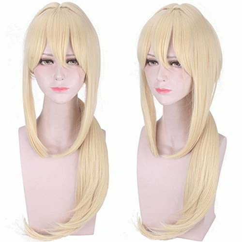 Violet Evergarden Anime Cosplay Wig Claudia Hodgins Gilbert Bougainvillea Benedict Halloween Costume Party Wigs For Women Men OneSize BlondeStraight von RUIRUICOS