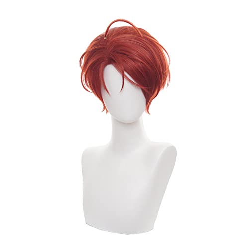 WONDER EGG PRIORITY Momoe Sawaki Auburn Short Men Wig Cosplay Halloween Costume Party Wigs von RUIRUICOS