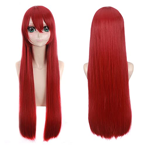 Yasuraoka Hanabi kuzu no honkai Cosplay Wig Costume Play Woman Adult Red Purple Pink Blonde Wigs Halloween Anime Game Hair OneSize Red von RUIRUICOS