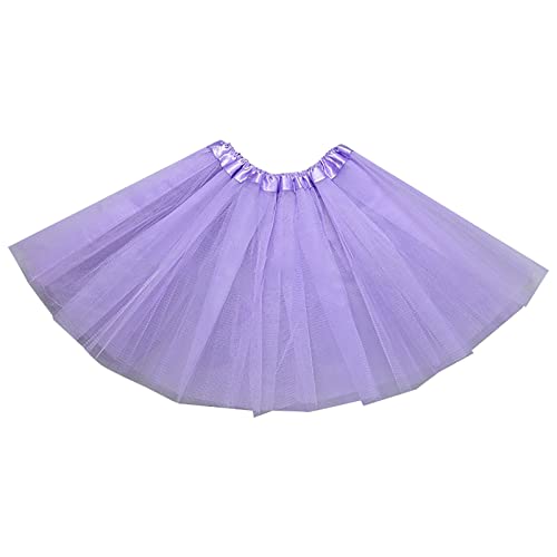 RUIRUILICO Tüllrock Damen Pailettenrock Kurz Glitzer Rock Puffy Tutu Unterrock 50er Rockabilly Petticoat Ballet Minirock Elastischer Bund TüTü Damenrock für Karneval Kostüm Party von RUIRUILICO