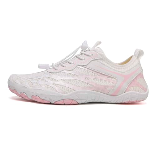 Barfußschuhe Herren Barfussschuhe Damen Barfuss Schuhe Zehenschuhe Outdoor Fitnessschuhe rutschfest Traillaufschuhe Barefoot Shoes mit Zero-Drop Solhe,Gr.35-48 EU von RUITOTP