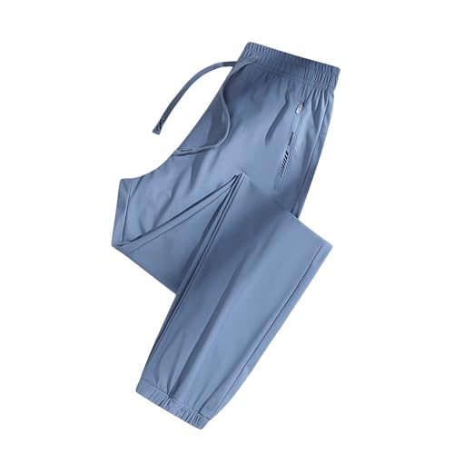 RUITOTP Ice Silk Hosen Unisex Damen Ultra High Stretch Quick Dry Sporthose Schnell trocknend mit Reißver schluss taschen Outdoor Track Pants für Herren und Damen Bequem kühl von RUITOTP