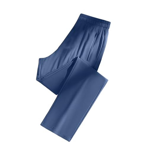 RUITOTP Ice Silk Hosen Unisex Damen Ultra High Stretch Quick Dry Sporthose Schnell trocknend mit Reißver schluss taschen Outdoor Track Pants für Herren und Damen Bequem kühl von RUITOTP