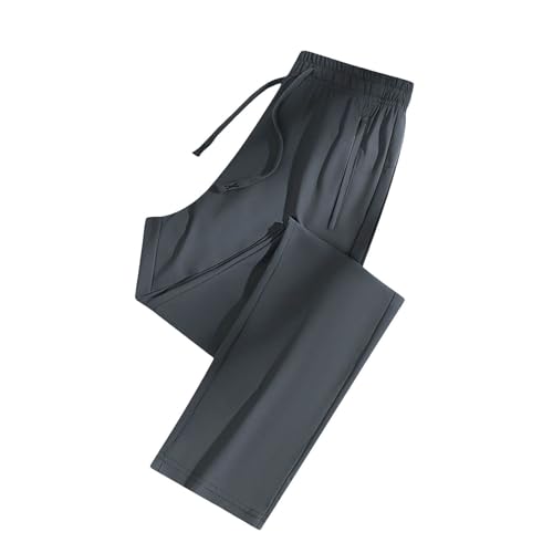 RUITOTP Ice Silk Hosen Unisex Damen Ultra High Stretch Quick Dry Sporthose Schnell trocknend mit Reißver schluss taschen Outdoor Track Pants für Herren und Damen Bequem kühl von RUITOTP