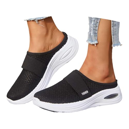 RUITOTP Orthopädische Schuhe Damen Air Cushion Slip On Hausschuhe Sommer Sandalen Mesh Atmungsaktiv Walkingschuhe Diabetiker Orthoback Schuhe Freizeit Leicht Schlupfschuhe Frauen von RUITOTP