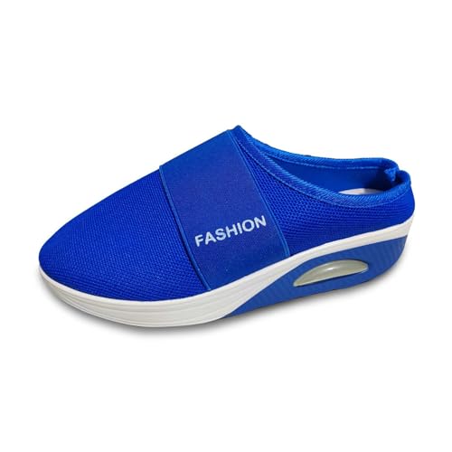RUITOTP Orthopädische Schuhe Damen Air Cushion Slip On Hausschuhe Sommer Sandalen Mesh Atmungsaktiv Walkingschuhe Diabetiker Orthoback Schuhe Freizeit Leicht Schlupfschuhe Frauen von RUITOTP