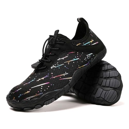 Unisex Barfußschuhe Outdoor Barfuss Traillaufschuhe Zehenschuhe mit Zero-Drop Solhe Damen Minimalistische Fitnessschuhe Herren Outdoor Wanderschuhe Traillaufschuhe Gr.36-48 von RUITOTP