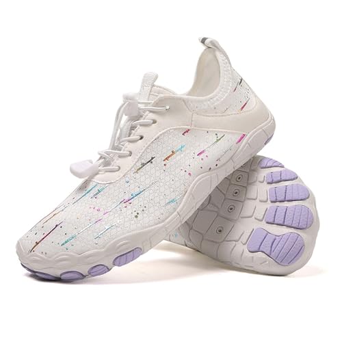 Unisex Barfußschuhe Outdoor Barfuss Traillaufschuhe Zehenschuhe mit Zero-Drop Solhe Damen Minimalistische Fitnessschuhe Herren Outdoor Wanderschuhe Traillaufschuhe Gr.36-48 von RUITOTP