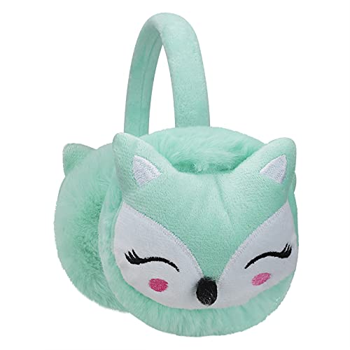 RUIXIA Ohrenschützer Flauschig Fuchs Design Winer Warm Ohrenwärmer Kopfbedeckungen Earmuffs Plüsch Ohrenschützer Kälteschutz Ohrband Warmhalten Accessoire Outdoor für Mädchen Jungen Damen von RUIXIA