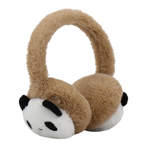 RUIXIA Ohrenschützer Flauschig Süße Panda Design Winer Warm Ohrenwärmer Kopfbedeckungen Earmuffs Plüsch Ohrenschützer Kälteschutz Ohrband Warmhalten Accessoire Outdoor für Mädchen Jungen Damen von RUIXIA