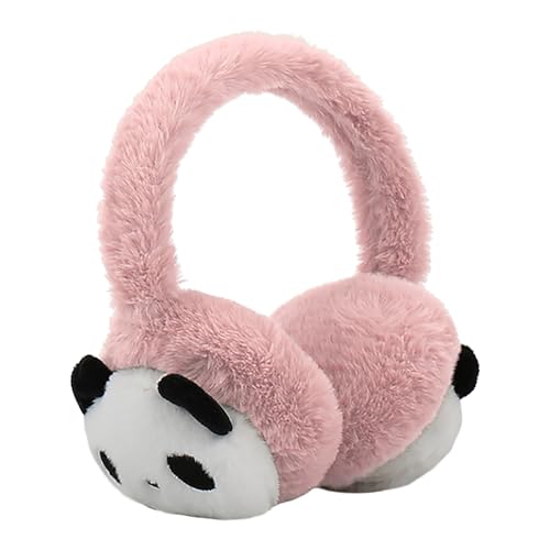 RUIXIA Ohrenschützer Flauschig Süße Panda Design Winer Warm Ohrenwärmer Kopfbedeckungen Earmuffs Plüsch Ohrenschützer Kälteschutz Ohrband Warmhalten Accessoire Outdoor für Mädchen Jungen Damen von RUIXIA