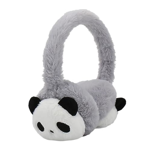 RUIXIA Ohrenschützer Flauschig Süße Panda Design Winer Warm Ohrenwärmer Kopfbedeckungen Earmuffs Plüsch Ohrenschützer Kälteschutz Ohrband Warmhalten Accessoire Outdoor für Mädchen Jungen Damen von RUIXIA