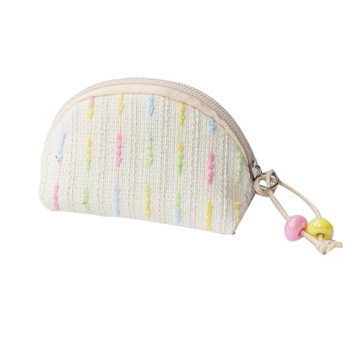 RUIXIAOXI Kleine Kosmetiktasche, Muschelform, Make-up-Tasche, bestickt, Baumwollfaden, Ästhetik, Reißverschluss, Reisetasche, Leinen, Make-Up-Organizer, Werkzeugtasche für Damen, Beige, modisch RUIXIAOXI Kleine Kosmetiktasche, Muschelform, Make-up-Tasche, bestickt, Baumwollfaden, Ästhetik, Reißverschluss, Reisetasche, Leinen, Make-Up-Organizer, Werkzeugtasche für Damen, Beige, modisch von RUIXIAOXI