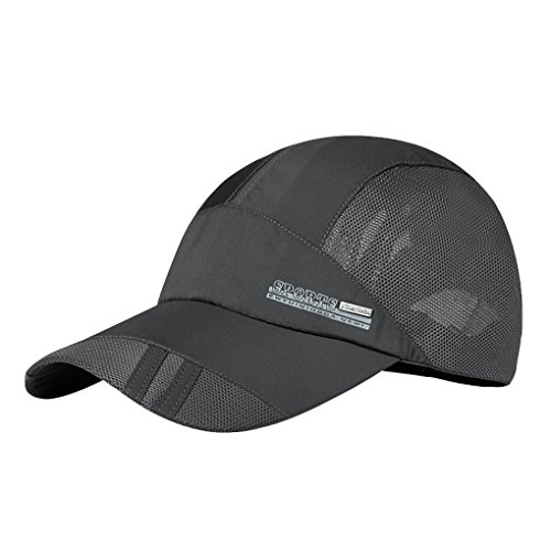 RUIXIB Baseball Cap Kappe Baseballmütze Sommer Sonnenhut Breathable Mesh Schnelltrockender UV-Schutz Sonnenschutzkappe Verstellbar Sporthut für Herren und Damen von RUIXIB