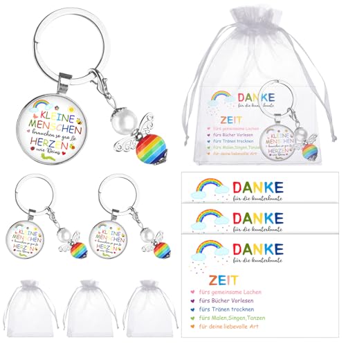 RUIYELE 3 Sätze Lehrer Geschenk Schlüsselanhänger mit Perlenengel, Abschiedsgeschenke für Erzieherinnen,Geschenk Abschied Erzieherin Tagesmutter Kita Kindergarten Dankeschön Schlüsselanhänger RUIYELE 3 Sätze Lehrer Geschenk Schlüsselanhänger mit Perlenengel, Abschiedsgeschenke für Erzieherinnen,Geschenk Abschied Erzieherin Tagesmutter Kita Kindergarten Dankeschön Schlüsselanhänger von RUIYELE