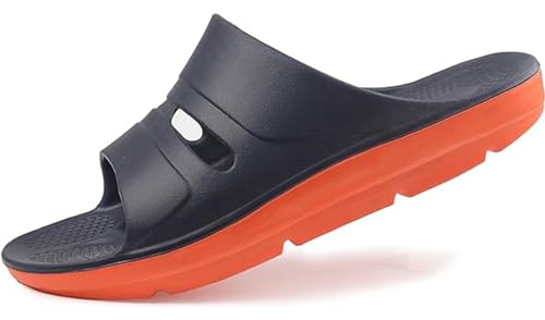 RUIZE Diabetiker-Pantoffeln für Herren, extra große Pantoffeln für den Sommer, für drinnen und draußen, Sportsandalen, stoßdämpfend,Blau,43 von RUIZE