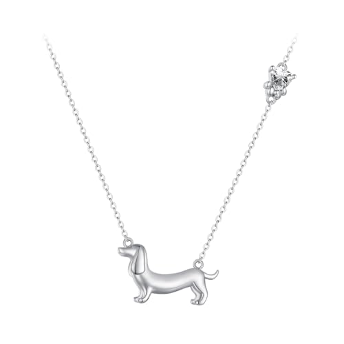 RUKYF Halskette mit Hundepfote, Katze, Panda, 925er-Sterlingsilber, niedlicher zierlicher Tieranhänger, Halskette, Geschenke für Katze, Mutter, Tierliebhaber, Medium, Metall, Kein Edelstein RUKYF Halskette mit Hundepfote, Katze, Panda, 925er-Sterlingsilber, niedlicher zierlicher Tieranhänger, Halskette, Geschenke für Katze, Mutter, Tierliebhaber, Medium, Metall, Kein Edelstein von RUKYF
