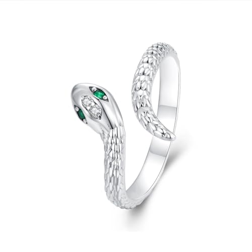 RUKYF Verstellbare Ringe für Frauen, zierliche, offene Stapelringe, einzigartiger, trendiger Schmuck für Damen, Metall, Zirkonia RUKYF Verstellbare Ringe für Frauen, zierliche, offene Stapelringe, einzigartiger, trendiger Schmuck für Damen, Metall, Zirkonia von RUKYF