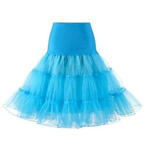 RULTA 50er Jahre Frauen Retro Petticoat Unterrock Vintage A-Linie Crinoline Halb Slips Rockabilly Tutu Rock von RULTA