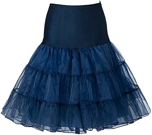 RULTA 50er Jahre Frauen Retro Petticoat Unterrock Vintage A-Linie Crinoline Halb Slips Rockabilly Tutu Rock von RULTA