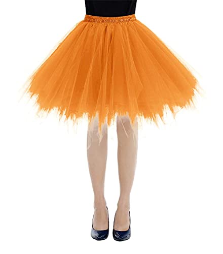 RULTA Damen Tutu Tüllrock 50er Vintage Ballettrock Multi-SchichtenVintage Tüllrock Petticoat Mehrfarbig Bubble Tanzkleid Rock Unterrock Tütü Kurz Ballett von RULTA