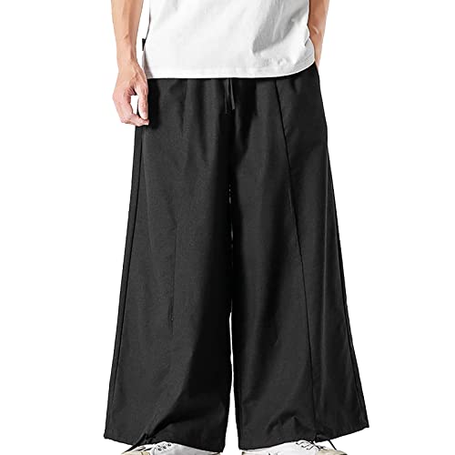 Herren Hose mit Weitem Bein Japanische Yogahose Hip Hop Baggy Haremshose Japanisch Einfarbige Freizeithose Einfarbig Samurai Haremshose Einfarbig Baggy Jogginghose Streetwear Herren Hose mit Weitem Bein Japanische Yogahose Hip Hop Baggy Haremshose Japanisch Einfarbige Freizeithose Einfarbig Samurai Haremshose Einfarbig Baggy Jogginghose Streetwear von RUMAOZIA