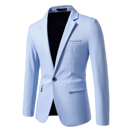 RUMAOZIA Anzug Herren Sakko Leicht Freizeit Anzug Blazer Anzugjacken Sportlich Zu Business Herrensakko Sportsakko Sommerjacke Modern Jackett Regular Fit Jacken Sport Mantel Dünn Anzugjacke von RUMAOZIA