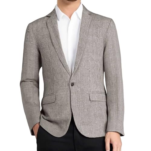 RUMAOZIA Anzug Herren Sakko Leicht Freizeit Anzug Blazer Anzugjacken Sportlich Zu Business Herrensakko Sportsakko Sommerjacke Modern Jackett Regular Fit Jacken Sport Mantel Dünn Anzugjacke von RUMAOZIA