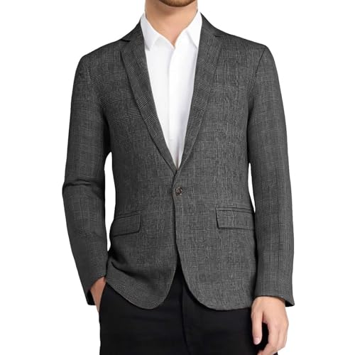 RUMAOZIA Anzug Herren Sakko Leicht Freizeit Anzug Blazer Anzugjacken Sportlich Zu Business Herrensakko Sportsakko Sommerjacke Modern Jackett Regular Fit Jacken Sport Mantel Dünn Anzugjacke von RUMAOZIA