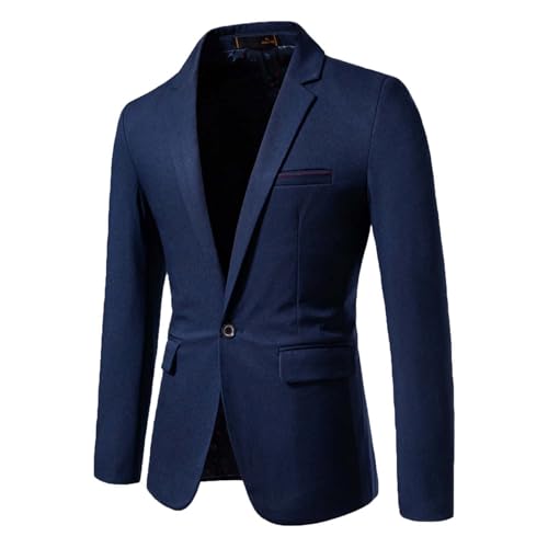 Anzug Herren Sakko Leicht Freizeit Anzug Blazer Anzugjacken Sportlich Zu Business Herrensakko Sportsakko Sommerjacke Modern Jackett Regular Fit Jacken Sport Mantel Dünn Anzugjacke von RUMAOZIA