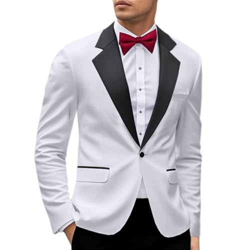 Anzug Herren Sakko Leicht Freizeit Anzug Blazer Anzugjacken Sportlich Zu Business Herrensakko Sportsakko Sommerjacke Modern Jackett Regular Fit Jacken Sport Mantel Dünn Anzugjacke von RUMAOZIA