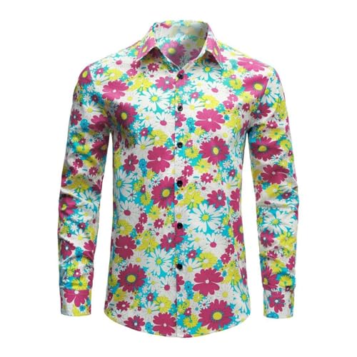 RUMAOZIA Buntes Hemd Herren Langarm Hippies 70er Floral Hemd Regenbogen Retro Blumen Hawaii Hemd Männer Freizeithemd Funky Hawaiihemd Party Street Hemden Paisley Floral Vintage Hemden Hawaiihemd RUMAOZIA Buntes Hemd Herren Langarm Hippies 70er Floral Hemd Regenbogen Retro Blumen Hawaii Hemd Männer Freizeithemd Funky Hawaiihemd Party Street Hemden Paisley Floral Vintage Hemden Hawaiihemd von RUMAOZIA