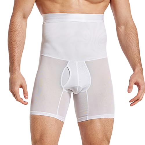 RUMAOZIA Herren Boxershorts Kompression Push Up Po Unterhose Bauchweg Figurformende Unterwäsche Butt Lifter Hohe Taille Shapewear Body Shaper Atmungsaktive Trainingsshorts Retroshorts von RUMAOZIA