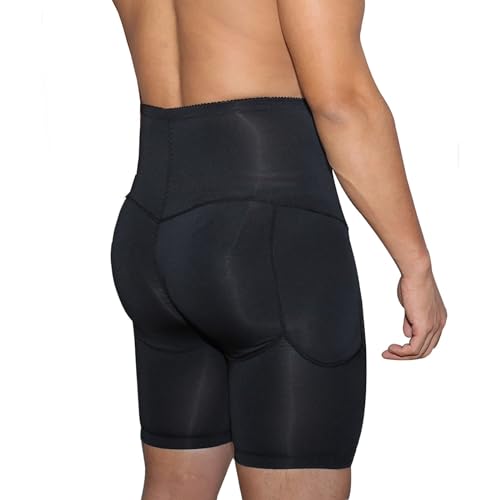 RUMAOZIA Herren Boxershorts Kompression Push Up Po Unterhose Bauchweg Figurformende Unterwäsche Butt Lifter Hohe Taille Shapewear Body Shaper Atmungsaktive Trainingsshorts Retroshorts von RUMAOZIA