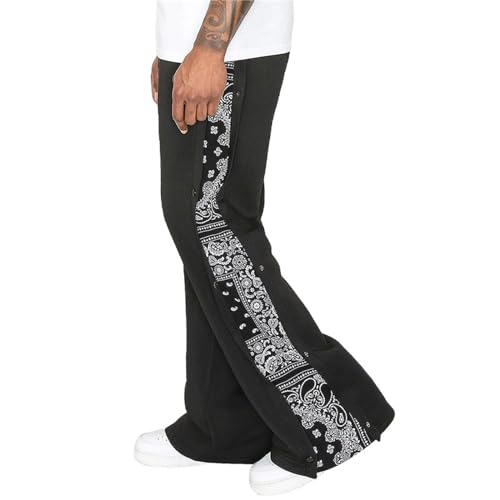 RUMAOZIA Herren Trainingshose mit seitlicher Knopfleiste zum öffnen Button Up Reha Hose Herren Sporthose Freizeithose Bequeme Reha Hose Männer Postoperative Basketball Lässiges Jogginghose von RUMAOZIA