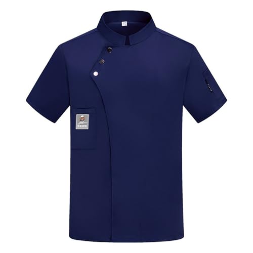 RUMAOZIA Kochkleidung Herren Kochjacke Herren Küche Arbeitsjacke Dünne Westliches Essen Restaurant Küche Hotel Bäckerjacke Atmungsaktiv Kurzarm Arbeitskleidung Uniform Berufsbekleidung von RUMAOZIA