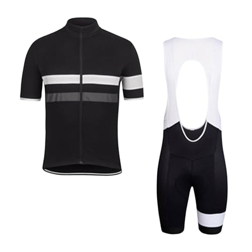 RUMAOZIA Rennrad Trikot Herren Set Fahrrad Set Radtrikot + Radhosen für Männer Sommer Atmungsaktiv Und Schnelltrocknend Trikot Jersey T-Shirt+ Trägerhose Hosen Bib Sport Sommer Outfits von RUMAOZIA