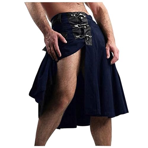 RUMAOZIA Schottischer Kilt für Herren Gladiator-Rock Retro Traditioneller Schottischer Hirsch Irischer Tartan Schwarzer Ritter Rock Gothic Cargo Faltenrock Mittelalter Kostüm RUMAOZIA Schottischer Kilt für Herren Gladiator-Rock Retro Traditioneller Schottischer Hirsch Irischer Tartan Schwarzer Ritter Rock Gothic Cargo Faltenrock Mittelalter Kostüm von RUMAOZIA