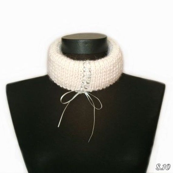 Weiße Weiche Unendlichkeit Schal, Winter Warmen Gestrickte Winterschal, Winter-Set, Weihnachtsgeschenk von RUMENA