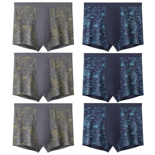 RUNCH Herren Boxershorts 6er Pack, Classic Fit Herren Unterwäsche, Hipster Boxershorts,MixColours2-10XL von RUNCH