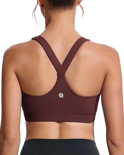 RUNNING GIRL Hochimpact-Sport-BHs für Frauen, Racerback-Lauf-BH, Workout-Crop-Top, Longline-Sport-BH mit Push-up., small von RUNNING GIRL